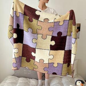 Red Bean Home Textiles Плед односпальный 180х200 см, полушерсть, гладкий и мягкий, дышащий