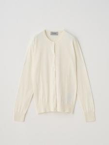 Вязаный кардиган с длинными рукавами из хлопка | ELINOR | 30 г, современный крой