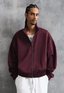 Толстовка на молнии Bershka, Bordeaux