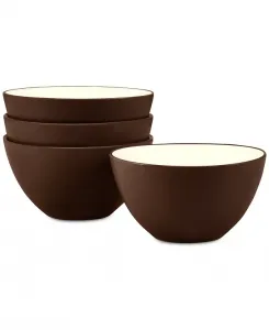 Цветные миски для приготовления блюд, набор из 4 шт. Noritake, chocolate