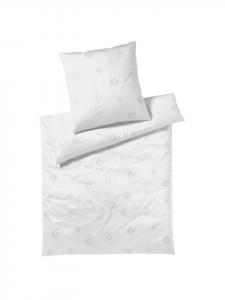 Постельное белье Stardust белого цвета Elegante, 155 x 220 + 80 x 80 см