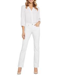 Прямые джинсы NJDJ Marilyn с высокой посадкой NYDJ, белый