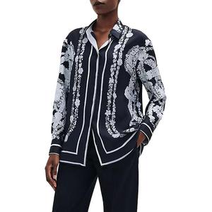 HERMES Женская черная рубашка