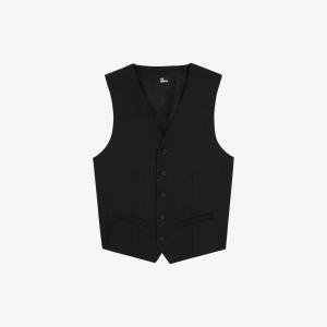 Шерстяной жилет узкого кроя с вытачками The Kooples, цвет bla01