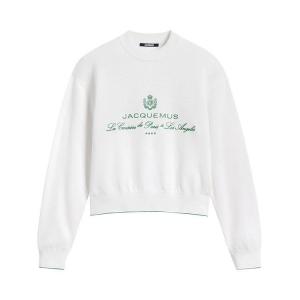 Топ Jacquemus La Maille Venice, Hotel Address White