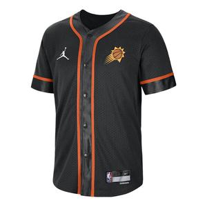 Рубашка phoenix suns statement edition dri fit nba короткий рукав топ Air Jordan, черный