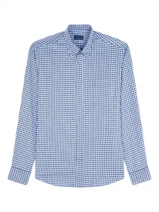 Рубашка из хлопка в клетку "гингем" Paul & Shark, синий
