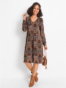 Платье с принтом в цвете терра-джинс синего цвета WITT WEIDEN