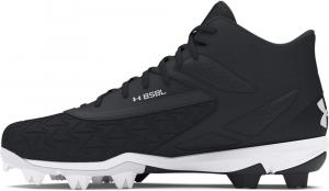 Under Armour мужские бейсбольные бутсы Leadoff Mid 3.0, (001) Black/Black/White