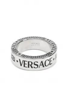 Кольцо с логотипом VERSACE, серебяный