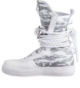 Кроссовки sf air force 1 высокие Nike, белый