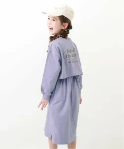 Платье с длинными рукавами и дизайном спинки Devirock, цвет S Violet