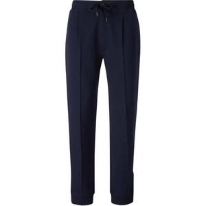 Хлопковые брюки с застежкой-молнией Brunello Cucinelli, темно-синий