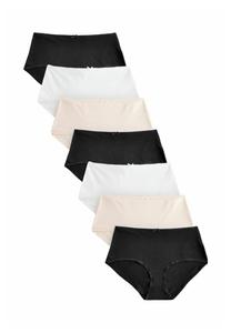 Брифы Next 7 PACK, Black White Nude/Black