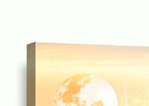 Картина на холсте Hustling Sharks Handle weise!, желтый