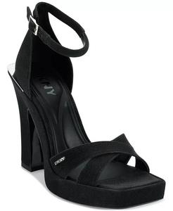 Женские босоножки Linda Strappy Square-Toe DKNY, черный
