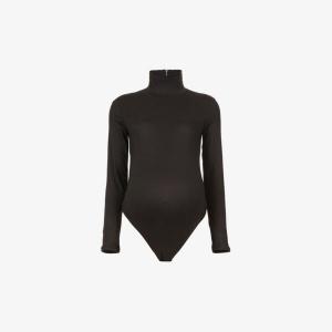 Для беременных Боди The Lara из эластичного трикотажа Bumpsuit, черный
