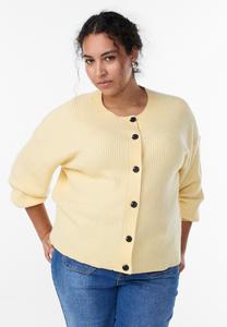 Кардиган Zizzi Cardigan, Sunlight Mel/Mottled Light Yellow