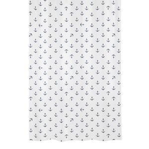 Занавеска для душа Kleine Wolke Anchor, 200 см, темно-синий