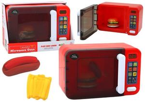 Микроволновая печь Игрушка Микроволновая печь Красные аксессуары Lean Toys
