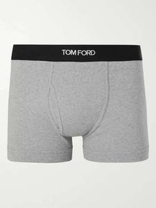 Трусы-боксеры из эластичного хлопка TOM FORD, серый