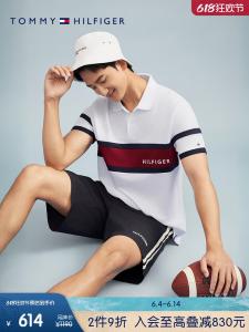 Футболка мужская Tommy Hilfiger с короткими рукавами, темно-синий