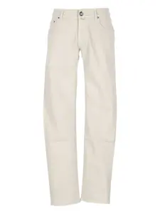Джинсы с нашивками Jacob Cohen, белый