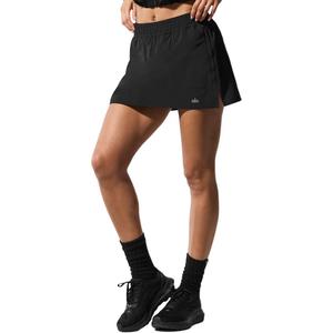 Повседневная короткая юбка женская Alo Yoga, черный
