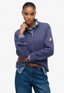 Джемпер Superdry & Co SLOUCHY CABLE HALF ZIP, Soft Navy/Blue