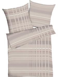 Тонкое фланелевое постельное белье кремового цвета kaeppel, 155 x 220 + 80 x 80 см