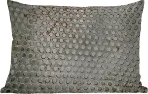 Подушка для улицы - Болт - Железо - Ржавый - 60 x 40 см - Устойчива к погодным условиям - Подушка для отдыха - Декоративная подушка - Подушка для дома MuchoWow