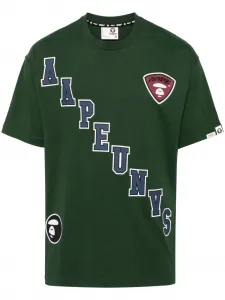 Футболка с графичным принтом AAPE BY *A BATHING APE, зеленый