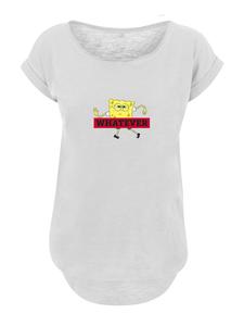 Футболка WHATEVER из мультфильма Губка Боб Квадратные Штаны белого цвета F4NT4STIC