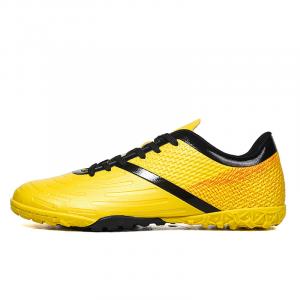 Футбольные бутсы для детей и подростков с низким верхом, нескользящие, износостойкие, легкие и амортизирующие HBRK, желтый/черный