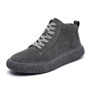 Millies Мужские повседневные кроссовки мид-топ с серой флисовой подкладкой, цвет Gray Fleece-Lined