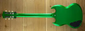 Gibson Custom 1963 SG Special Reissue Lightning Bar Gloss Green Sparkle 500683