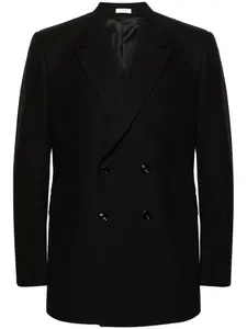 Двубортный пиджак Alexander McQueen, черный