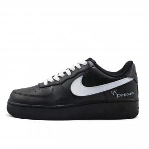 Air Force 1 Модный, трендовый, минималистичный стиль Универсальный, стиль urban chic Устойчивый к истиранию Low top Nike, черный белый