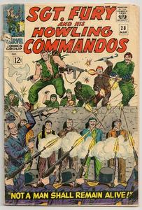 Sgt. Fury and His Howling Commandos #28 " Not a Man Shall Remain Alive!" (Marvel Comics)