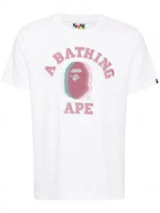 Футболка с логотипом A Bathing Ape, белый