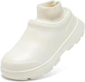 Женские ботинки с искусственным мехом, утепленные, водонепроницаемые, для снега, короткие зимние ботинки, платформенные мини-ботинки с мехом, теплые зимние тапочки Generic, White