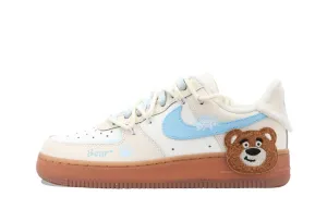 Женские кроссовки для скейтбординга Air Force 1 Anti Slip Wear Resistant низкие Nike, экрю