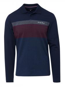 Рубашка поло с длинными рукавами синего цвета KOROSHI