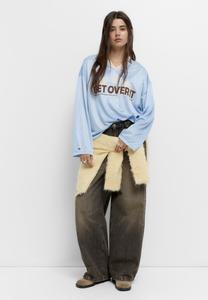 Поло PULL&BEAR Polo shirt, Light Blue