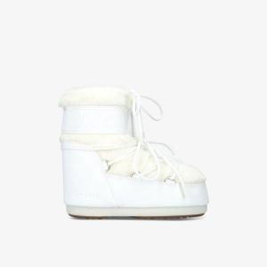 Зимние ботинки Moon Boot из искусственного меха и кожи, белый