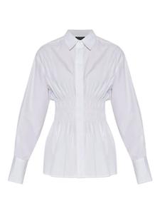 Рубашка с присборенной талией и застежкой на пуговицы rag & bone, белый