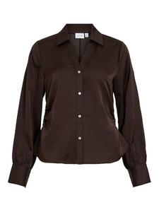 Блуза VILA VIKASSIA, коричневый