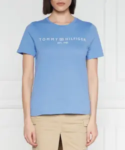 Футболка с логотипом reg corp c-nk ss Regular fit Tommy Hilfiger, синий