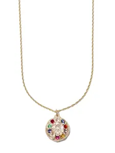 Колье из желтого золота с сапфирами Bleue Burnham, золотой