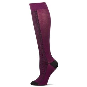 Носки до колена из хлопковой смеси Herringbone Memoi, Magenta